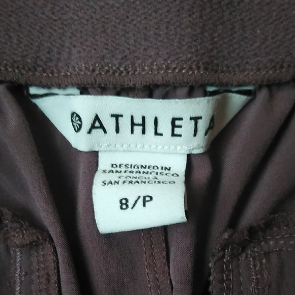 Athleta Dusty Purple Wide-Leg Pants - Picture 2 of 2
